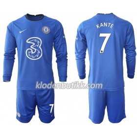 Chelsea Kante Barn Hjemmedraktsett 2020-2021 Langermet (+ Korte bukser)